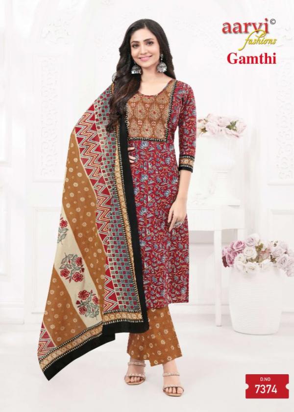 Aarvi Gamthi Vol-6 – Kurti Pant With Dupatta